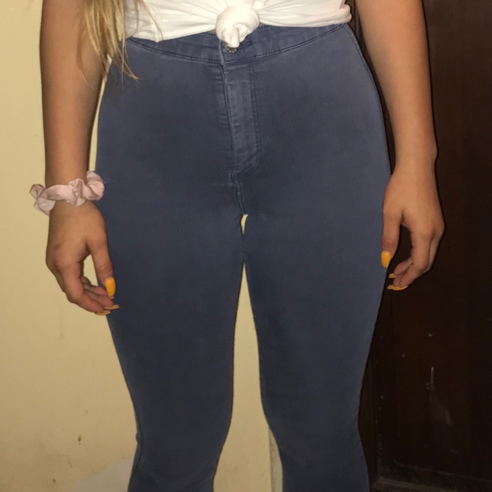Topshop blue jeggings